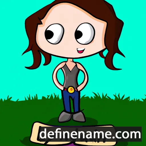 cartoon of the name Landynn