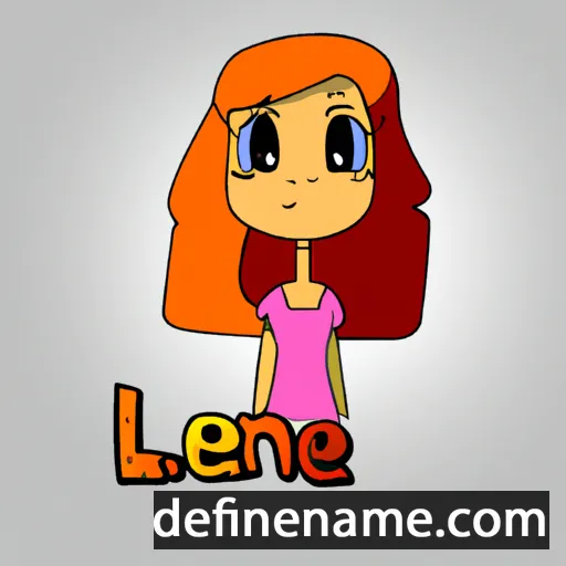 cartoon of the name Lanea