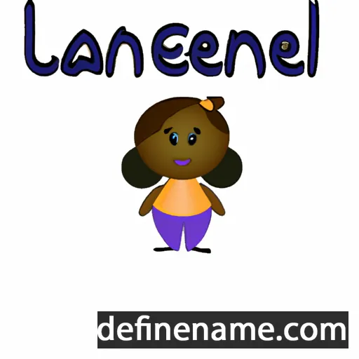 cartoon of the name Lanelle