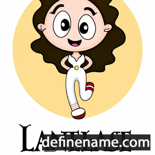 cartoon of the name Lanessa