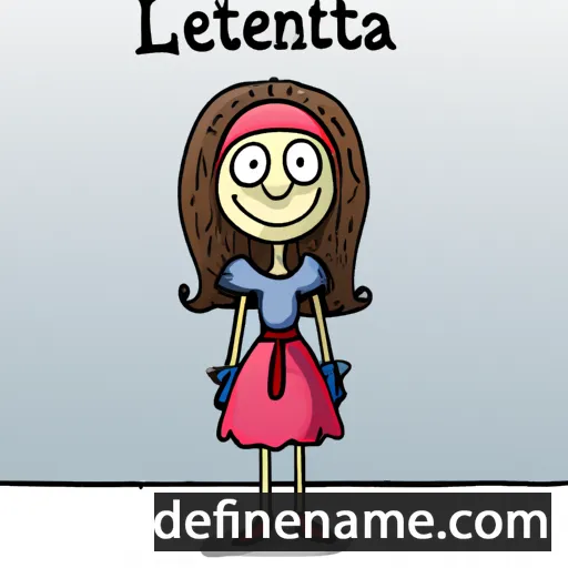 cartoon of the name Lanetta