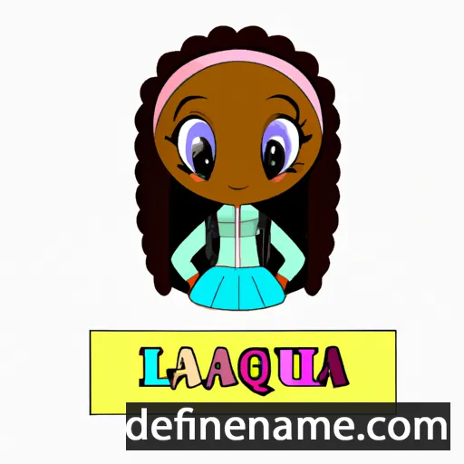 cartoon of the name Laquana