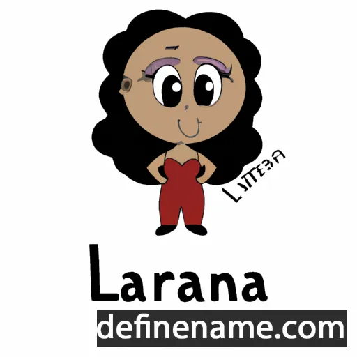 cartoon of the name Laraina