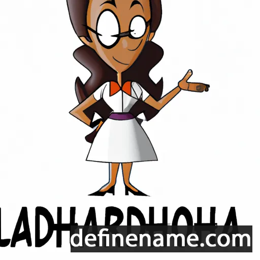 cartoon of the name Larhonda