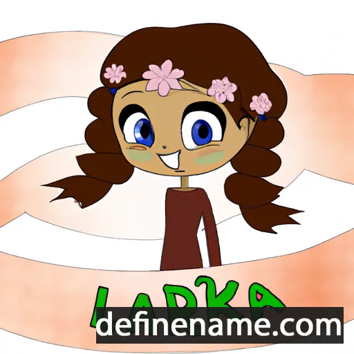 cartoon of the name Larika