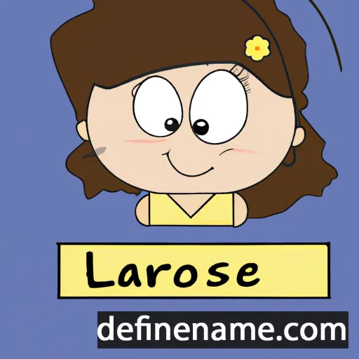 cartoon of the name Larisse