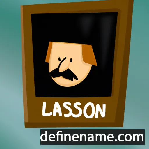 cartoon of the name Larson