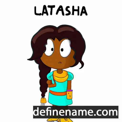 cartoon of the name Lashanta