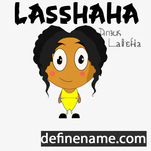 cartoon of the name Lashauna