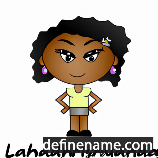 cartoon of the name Lashawndra