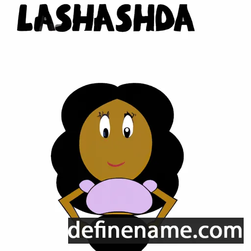 cartoon of the name Lashundra