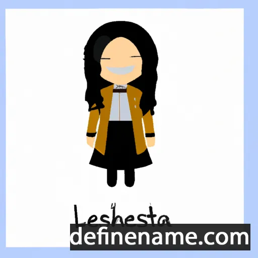 cartoon of the name Lastheneia