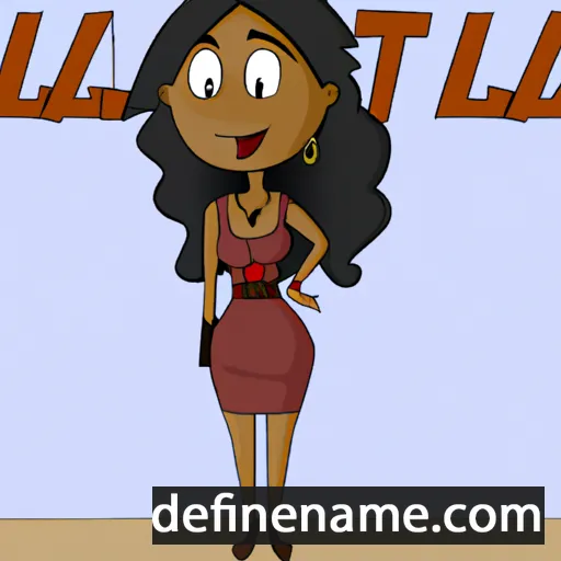 cartoon of the name Latavia