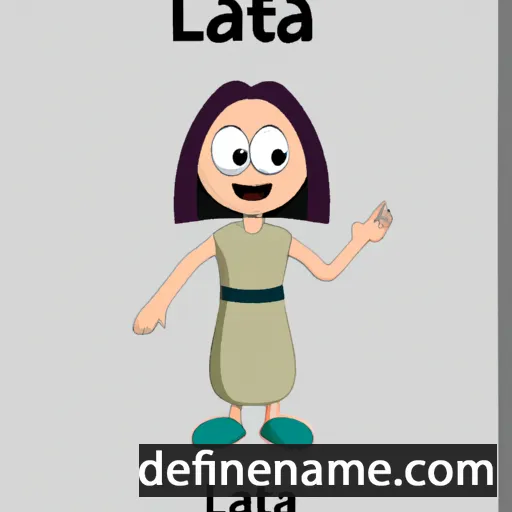 cartoon of the name Latda