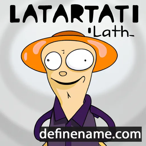 cartoon of the name Latdarat