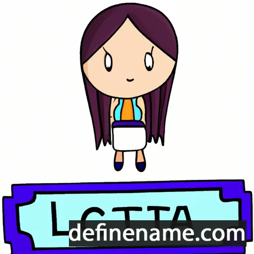 cartoon of the name Laticia