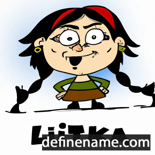 cartoon of the name Latinka