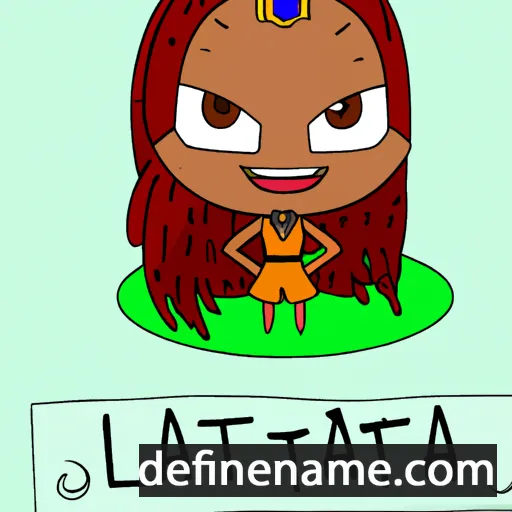 cartoon of the name Latitia