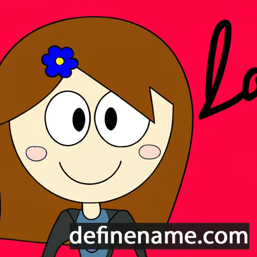 cartoon of the name Laùra