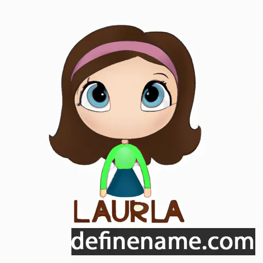 cartoon of the name Laurela