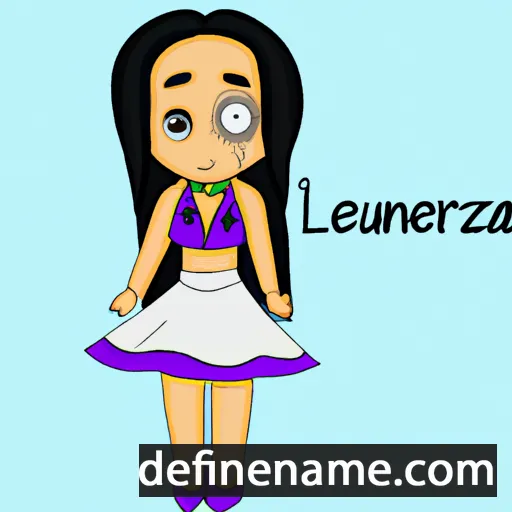 cartoon of the name Laurenzia