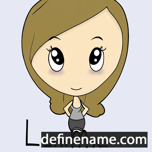 cartoon of the name Laurieann