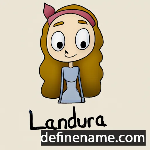 cartoon of the name Lauronda