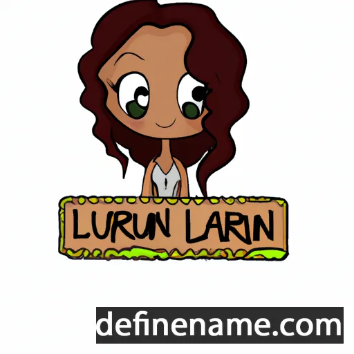 cartoon of the name Laurynn