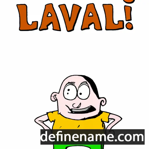 cartoon of the name Lavali