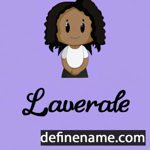 cartoon of the name Lavernne