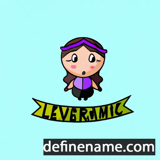 cartoon of the name Lavrencija