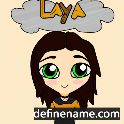 Layā cartoon