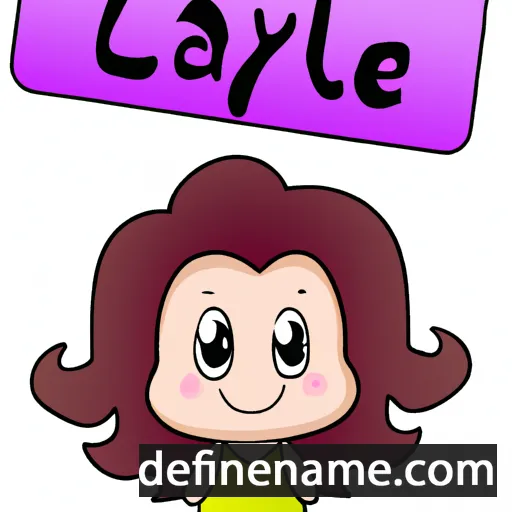 cartoon of the name Laylee