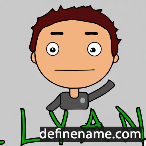 cartoon of the name Layn