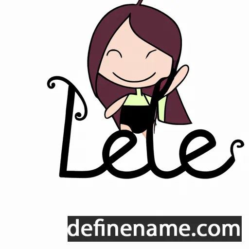 cartoon of the name Lèale