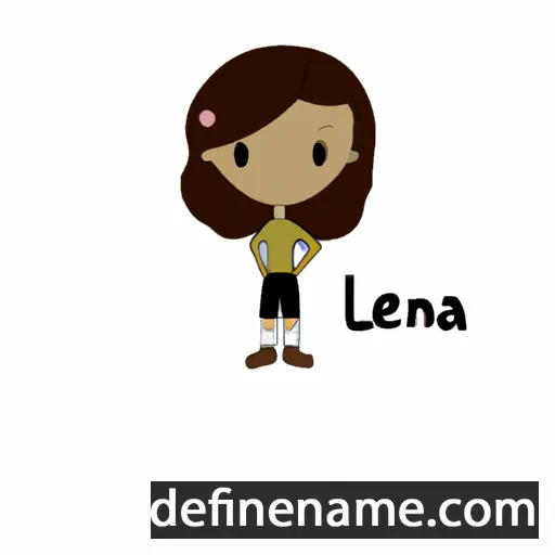 cartoon of the name Leaina