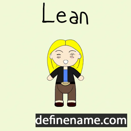 Leannah cartoon