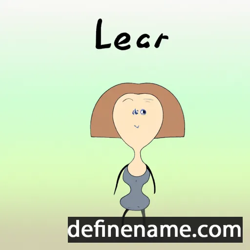 cartoon of the name Learca