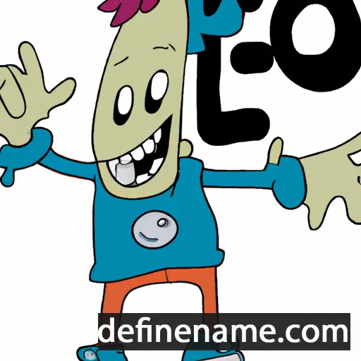 cartoon of the name Lebo