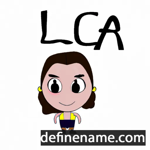 cartoon of the name Leça