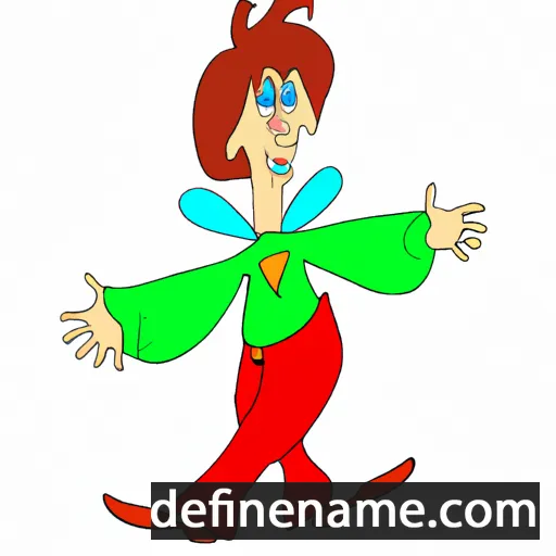 cartoon of the name Ledi