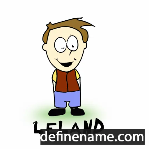 cartoon of the name Leeland