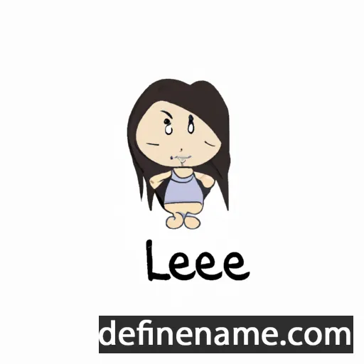 cartoon of the name Leelee