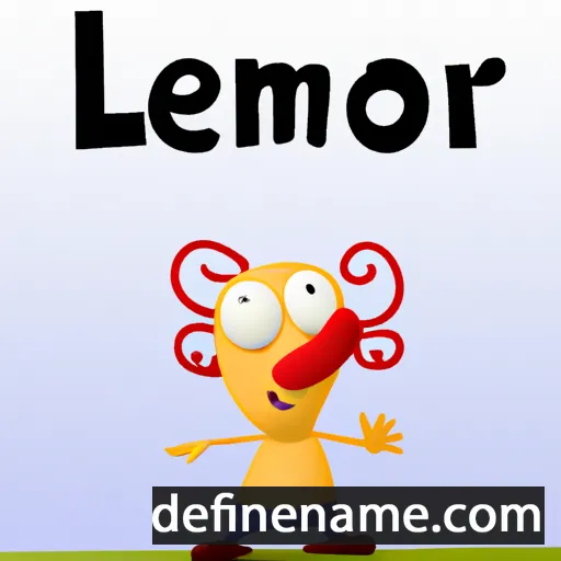 cartoon of the name Leemor