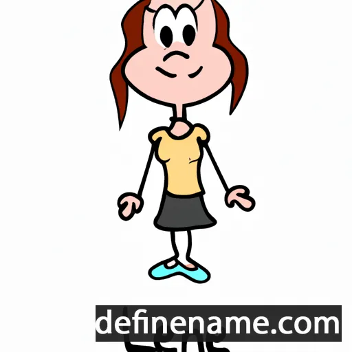 cartoon of the name Leene