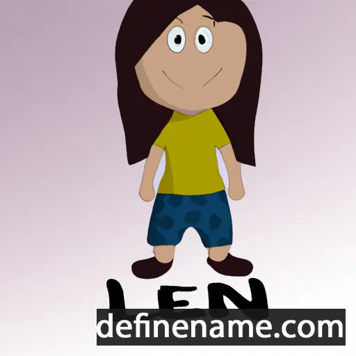 cartoon of the name Leeni