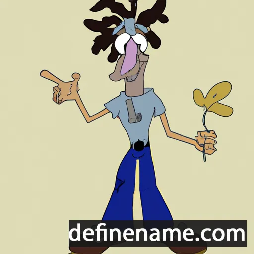 cartoon of the name Lefwin