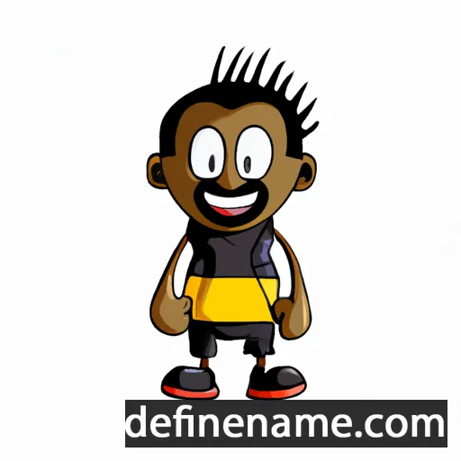 cartoon of the name Lehlogonolo