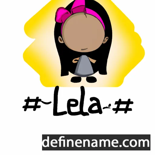 cartoon of the name Leïla