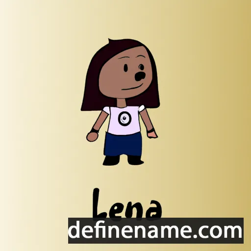 cartoon of the name Leïna